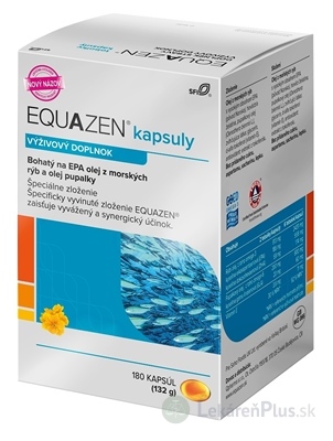EQUAZEN cps (EPA olej z rýb a olej pupalky) 1x180 ks
