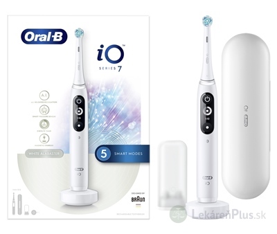 Oral-B iO SERIES 7 WHITE elektrická zubná kefka + držiak + puzdro, 1x1 set