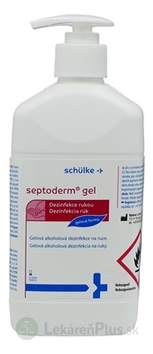 Septoderm gél dezinfekcia rúk, s dávkovačom 1x500 ml