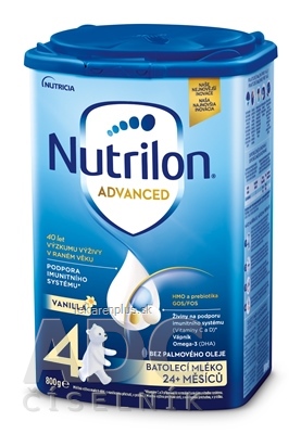Nutrilon Advanced 4 VANILLA batoľacia mliečna výživa v prášku (od 24 mesiacov) 6x800 g (4800 g)