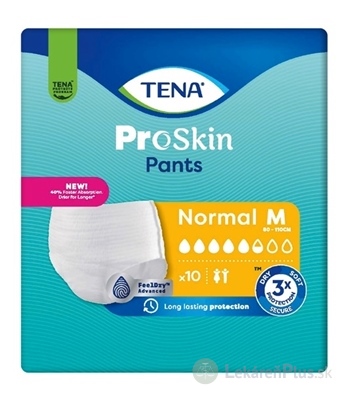 TENA Pants Normal M naťahovacie inkontinenčné nohavičky (inov.2024) 1x10 ks