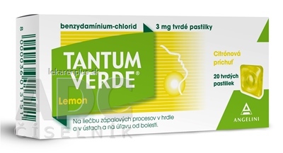 TANTUM VERDE Lemon pas ord 3 mg (obal papier) 1x20 ks