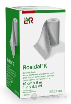 ROSIDAL K 10cmx5m obväz s krátkym ťahom 1x1 ks