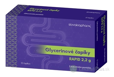 Slovakiapharm Glycerínové čapíky RAPID 2,2 g 1x12 ks