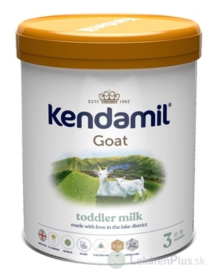 KENDAMIL Kozie mlieko 3 (verzia 2021) batoľacia mliečna výživa s DHA (od ukonč. 12. mesiaca) 1x800 g
