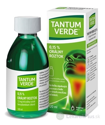 TANTUM VERDE 0,15 % sol ora (fľ.skl.) 1x120 ml