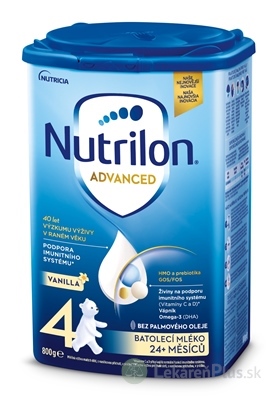 Nutrilon Advanced 4 VANILLA batoľacia mliečna výživa v prášku (od 24 mesiacov) 1x800 g