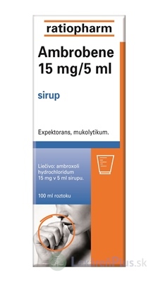 AMBROBENE 15 mg/5 ml sir 300 mg 1x100 ml