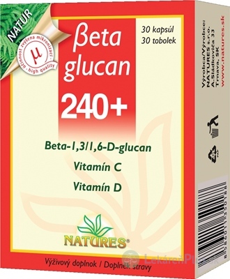 NATURES Betaglucan 240+ cps 1x30 ks