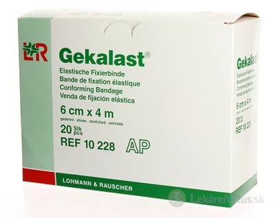 GEKALAST HYDROF. ELAST. FIXAČNÝ OBVAZ 6cmx4m 1x20 ks