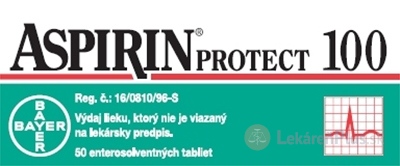 ASPIRIN PROTECT 100 tbl ent 100 mg (blis.Al/PP priehľ.) 1x50 ks