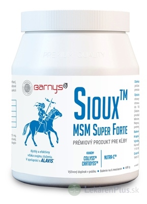 Barnys Sioux MSM Super Forte prášok 1x600 g