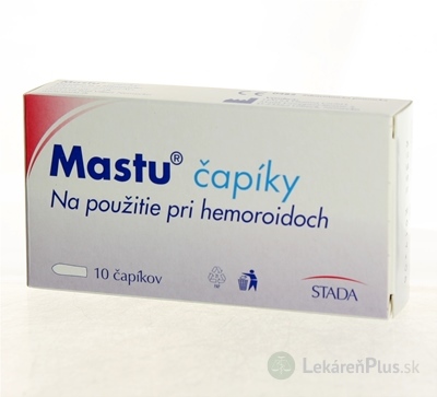 Mastu čapíky pri hemoroidoch, 1x10 ks