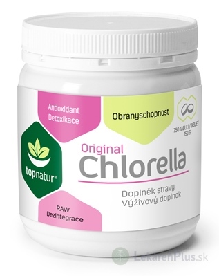 topnatur CHLORELLA Original tbl (hmotnosť obsahu 150 g) (inov.2017) 1x750 ks