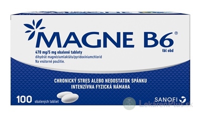 MAGNE-B6 tbl obd 470 mg/5 mg (blis.PVC/Al) 1x100 ks