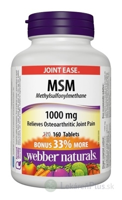 Webber Naturals MSM 1000 mg BONUS tbl 1x160 ks