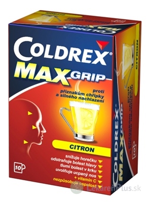 COLDREX MAXGRIP LEMON plo por (vrecko papier/PE/Al/PE) 1x10 ks