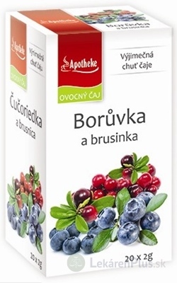 APOTHEKE PREMIER SELECTION ČAJ ČUČORIEDKA+BRUSNICA 20x2 g (40 g)