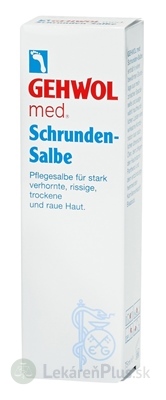 GEHWOL med Schrunden Salbe masť na stvrdnutú a popraskanú kožu na chodidlách 1x75 ml