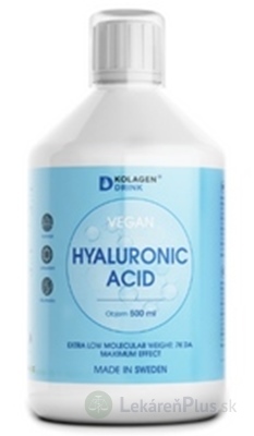 KolagenDrink VEGAN HYALURONIC ACID sirup, kyselina hyalurónová 1x500 ml