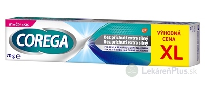 COREGA Bez príchuti EXTRA SILNÝ XL fixačný krém 1x70 g