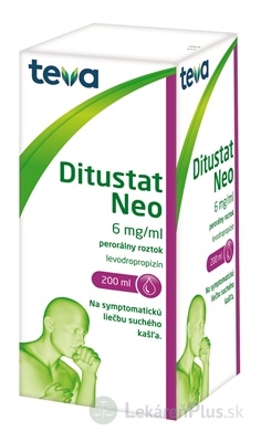 Ditustat Neo perorálny roztok sol por (fľ.skl.jantár. + odmerka PP) 1x200 ml