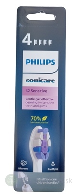 Philips Sonicare Standard S2 Sensitive náhradné hlavice, Ultra Soft (HX6054/10) 1x4 ks