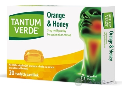 TANTUM VERDE Orange & Honey pas ord 3 mg (blis.PVC/PE/PVDC/Al) 1x20 ks