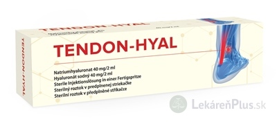 TENDON-HYAL roztok hyaluronátu sodného 40 mg, v predplnenej striekačke 1x2 ml