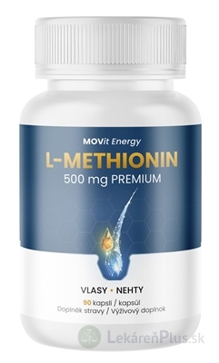 MOVit L-METHIONIN 500 mg PREMIUM cps 1x90 ks