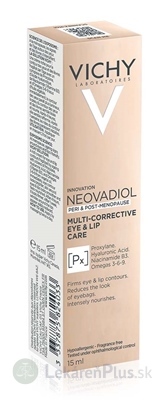 VICHY NEOVADIOL PERI & POST-MENOPAUSE EYE & LIP krém na okolie očí a pier 1x15 ml