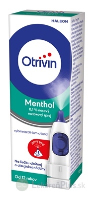 Otrivin Menthol 0,1% aer nao (fľ.HDPE s dávkovačom ovl. palcom) 1x10 ml