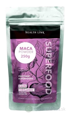 Health Link MACA RAW ORGANIC prášok 1x250 g