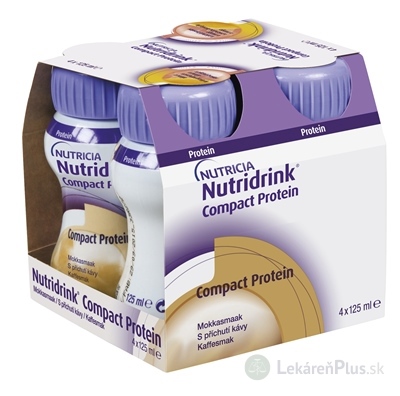 Nutridrink Compact Protein s príchuťou mocca 4x125 ml (500 ml)