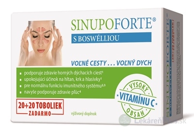 SINUPO FORTE s boswélliou cps (20 + 20 zadarmo) 1x40 ks
