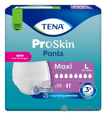 TENA Pants Maxi L naťahovacie inkontinenčné nohavičky (inov.2024) 1x10 ks