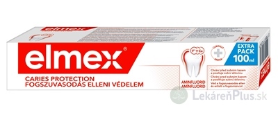 ELMEX CARIES PROTECTION ZUBNÁ PASTA s aminfluoridom, +33% (výhodná cena) 1x100 ml