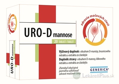 GENERICA URO-D mannose tbl 1x20 ks