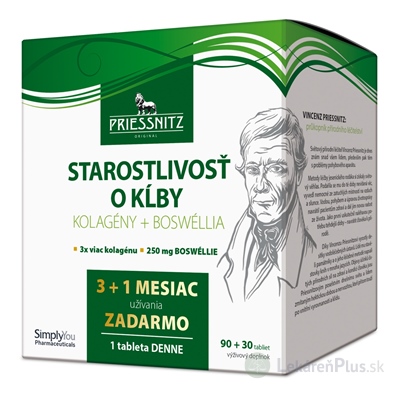 PRIESSNITZ STAROSTLIVOSŤ O KĹBY tbl (Kolagény + Boswéllia) 90+30 zadarmo (120 ks)