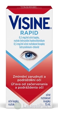 Visine Rapid 0,5 mg/ml int opo (fľ.LDPE) 1x15 ml