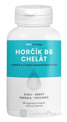 MOVit Horčík B6 Chelát cps 1x90 ks