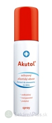 Akutol spray plastický obväz ochranný, sprej s hnacím plynom, 1x60 ml