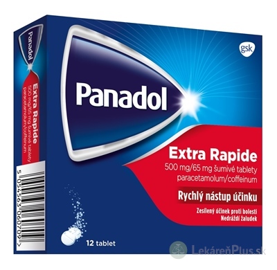 Panadol Extra Rapide tbl eff 500 mg/65 mg (strip papier/PE/Al/PE) 1x12 ks