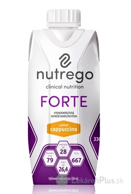 Nutrego FORTE s príchuťou cappuccino 12x330 ml