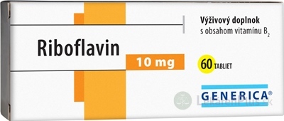 GENERICA Riboflavin 10 mg tbl 1x60 ks