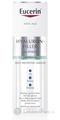 Eucerin HYALURON-FILLER Skin Refiner SERUM anti-age, zjemňujúce pleťové sérum 1x30 ml