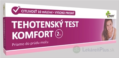 Slovakiapharm TEHOTENSKÝ TEST KOMFORT 1x2 ks