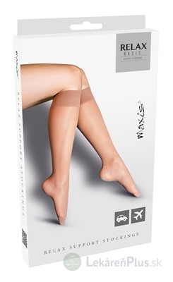 MAXIS RELAX BASIC LÝTKOVÉ PANČUCHY veľkosť M, tmavé, 1x1 pár