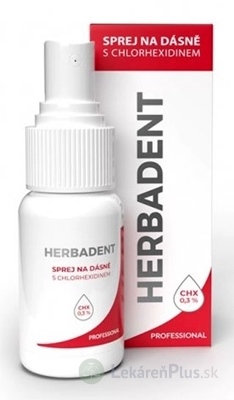 HERBADENT Profesional SPREJ NA ĎASNÁ s chlórhexidínom 1x25 ml