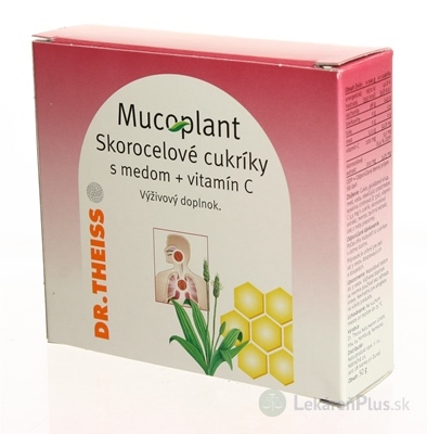 Mucoplant Skorocelové cukríky s medom a vitamínom C 1x50 g